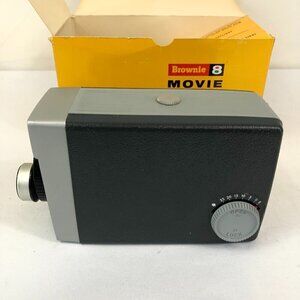 Vintage Kodak Brownie 8 mm f/2.7 Movie Camera In Box With Manual